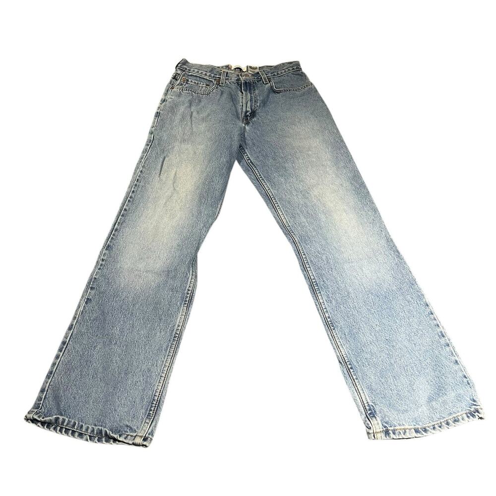 Levi's 569 18 long Men's W 30 x L 32 loose straight leg light blue wash jeans